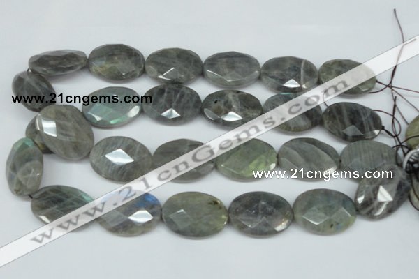 CLB189 15.5 inches 22*30mm faceted oval labradorite beads