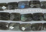 CLB196 15.5 inches 10*14mm faceted rectangle labradorite beads