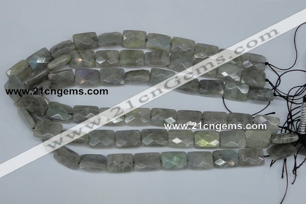 CLB197 15.5 inches 13*18mm faceted rectangle labradorite beads