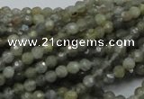 CLB20 15.5 inches 4mm faceted round labradorite gemstone beads