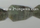 CLB207 15.5 inches 20-30mm*30-38mm faceted freeform labradorite beads