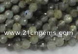 CLB21 15.5 inches 6mm faceted round labradorite gemstone beads