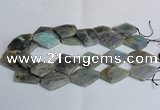 CLB215 15.5 inches 20*30mm - 30*40mm faceted freeform labradorite beads