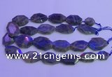 CLB228 15.5 inches 20*30mm - 25*35mm freeform labradorite beads