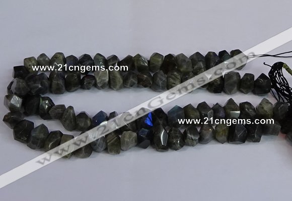 CLB232 15.5 inches 10*14mm - 13*18mm faceted nuggets labradorite beads