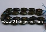 CLB235 15.5 inches 18*30mm - 20*30mm faceted rice labradorite beads