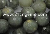 CLB25 15.5 inches 14mm faceted round labradorite gemstone beads