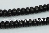 CLB301 15.5 inches 5*8mm rondelle black labradorite gemstone beads