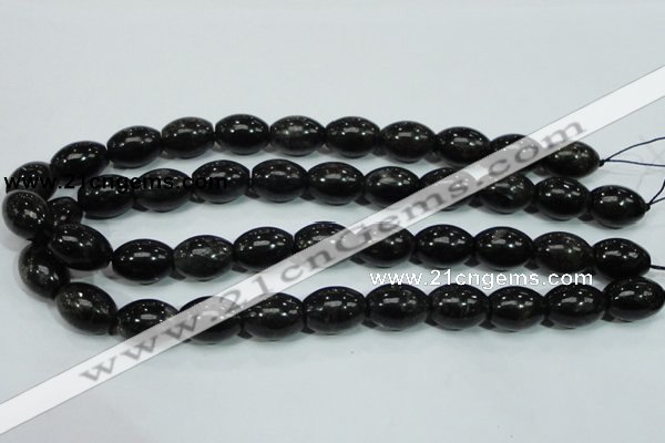 CLB304 15.5 inches 13*18mm rice black labradorite gemstone beads