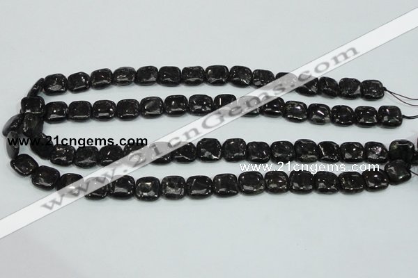 CLB306 15.5 inches 12*12mm square black labradorite gemstone beads