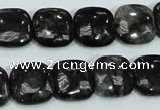 CLB307 15.5 inches 14*14mm square black labradorite gemstone beads