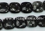 CLB307 15.5 inches 14*14mm square black labradorite gemstone beads