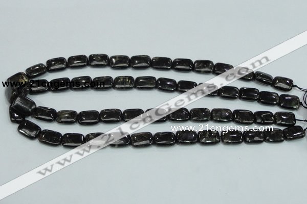 CLB309 15.5 inches 10*14mm rectangle black labradorite gemstone beads