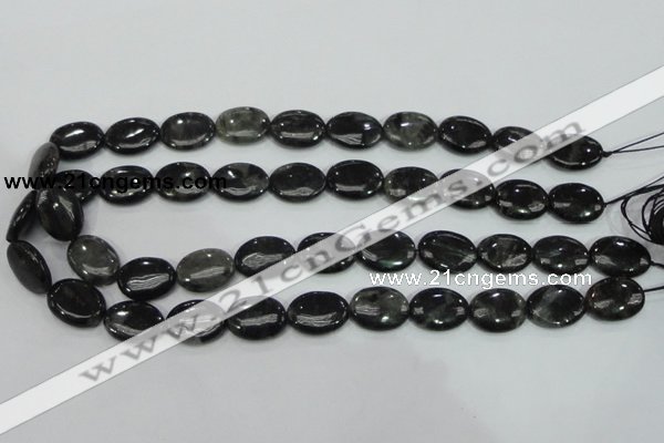 CLB312 15.5 inches 13*18mm oval black labradorite gemstone beads