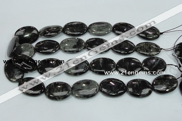 CLB313 15.5 inches 22*30mm oval black labradorite gemstone beads