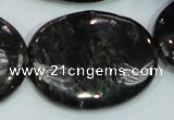 CLB314 15.5 inches 30*40mm oval black labradorite gemstone beads