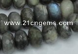 CLB33 15.5 inches 11*16mm faceted rondelle labradorite gemstone beads