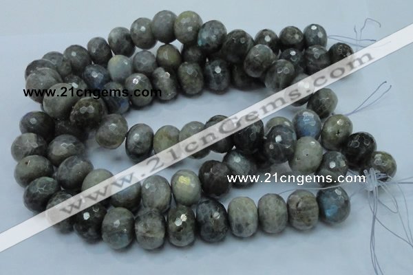 CLB34 15.5 inches 15*20mm faceted rondelle labradorite gemstone beads