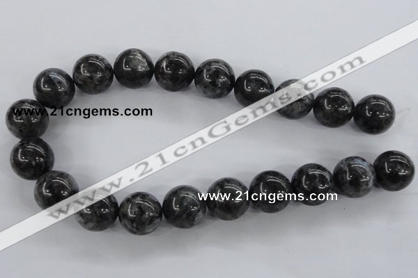 CLB355 15.5 inches 14mm round black labradorite beads wholesale