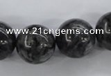 CLB357 15.5 inches 18mm round black labradorite beads wholesale