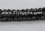 CLB359 15.5 inches 4mm faceted round black labradorite beads wholesale