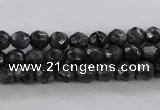 CLB361 15.5 inches 8mm faceted round black labradorite beads wholesale