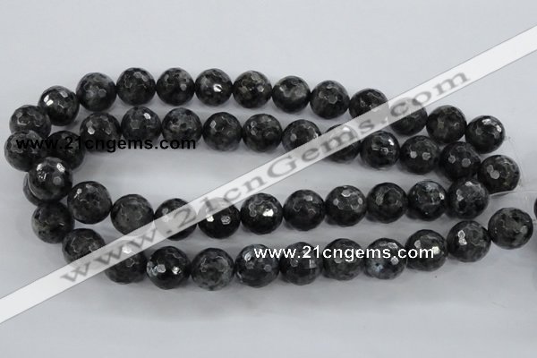 CLB362 15.5 inches 10mm faceted round black labradorite beads wholesale