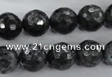 CLB363 15.5 inches 12mm faceted round black labradorite beads wholesale