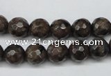 CLB403 15.5 inches 10mm faceted round grey labradorite beads