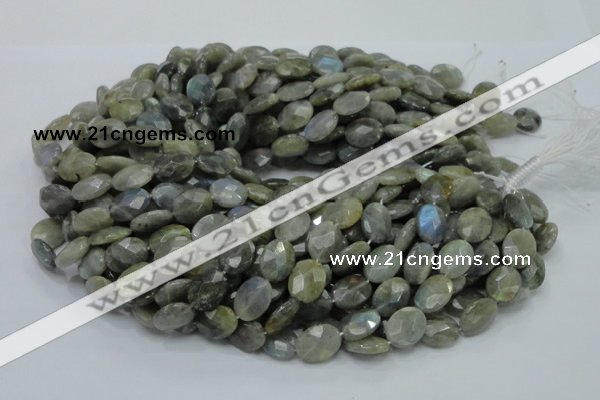 CLB42 15.5 inches 12*16mm faceted oval labradorite gemstone beads