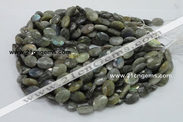 CLB43 15.5 inches 14*18mm faceted oval labradorite gemstone beads