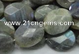 CLB44 15.5 inches 15*20mm faceted oval labradorite gemstone beads