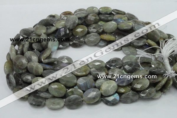 CLB44 15.5 inches 15*20mm faceted oval labradorite gemstone beads