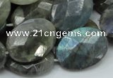 CLB45 15.5 inches 18*25mm faceted oval labradorite gemstone beads