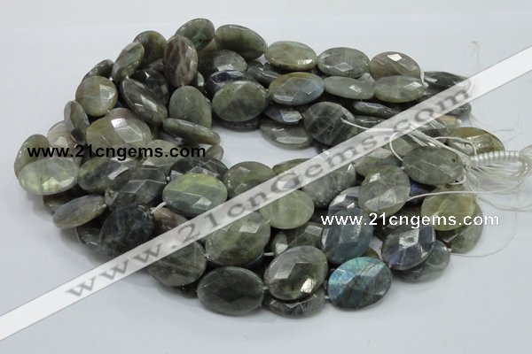 CLB45 15.5 inches 18*25mm faceted oval labradorite gemstone beads