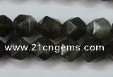 CLB452 15 inches 8mm faceted nuggets labradorite gemstone beads