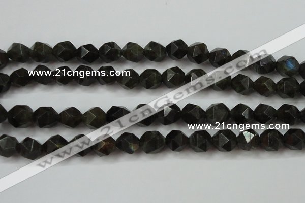 CLB454 15 inches 12mm faceted nuggets labradorite gemstone beads