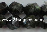 CLB455 15 inches 14mm faceted nuggets labradorite gemstone beads