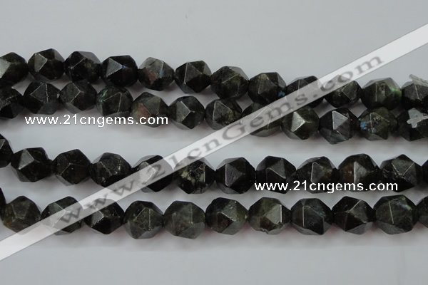 CLB455 15 inches 14mm faceted nuggets labradorite gemstone beads