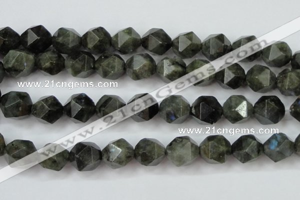 CLB456 15 inches 16mm faceted nuggets labradorite gemstone beads