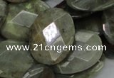 CLB46 15.5 inches 22*30mm faceted oval labradorite gemstone beads