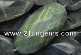 CLB48 15.5 inches 20*40mm faceted oval labradorite gemstone beads