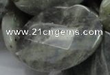 CLB49 15.5 inches 30*40mm faceted oval labradorite gemstone beads