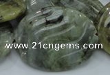 CLB50 15.5 inches 30*40mm carved oval labradorite gemstone beads