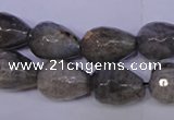 CLB505 15.5 inches 13*18mm faceted teardrop labradorite beads