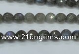 CLB512 15.5 inches 8mm faceted round labradorite gemstone beads