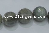 CLB52 15.5 inches 16mm faceted round labradorite gemstone beads