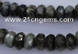 CLB55 15.5 inches 7*12mm faceted rondelle labradorite beads