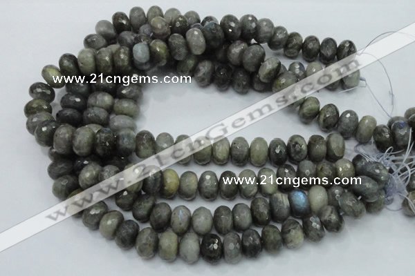 CLB60 15.5 inches 12*18mm faceted rondelle labradorite beads