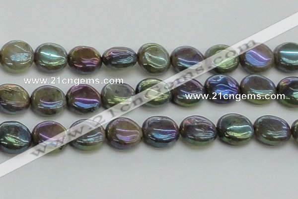 CLB639 15.5 inches 18mm flat round AB-color labradorite beads
